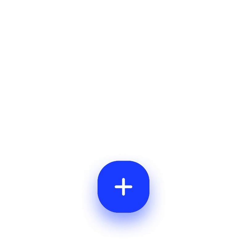 Floating action button motion study — expand into camera, upload and close actions
